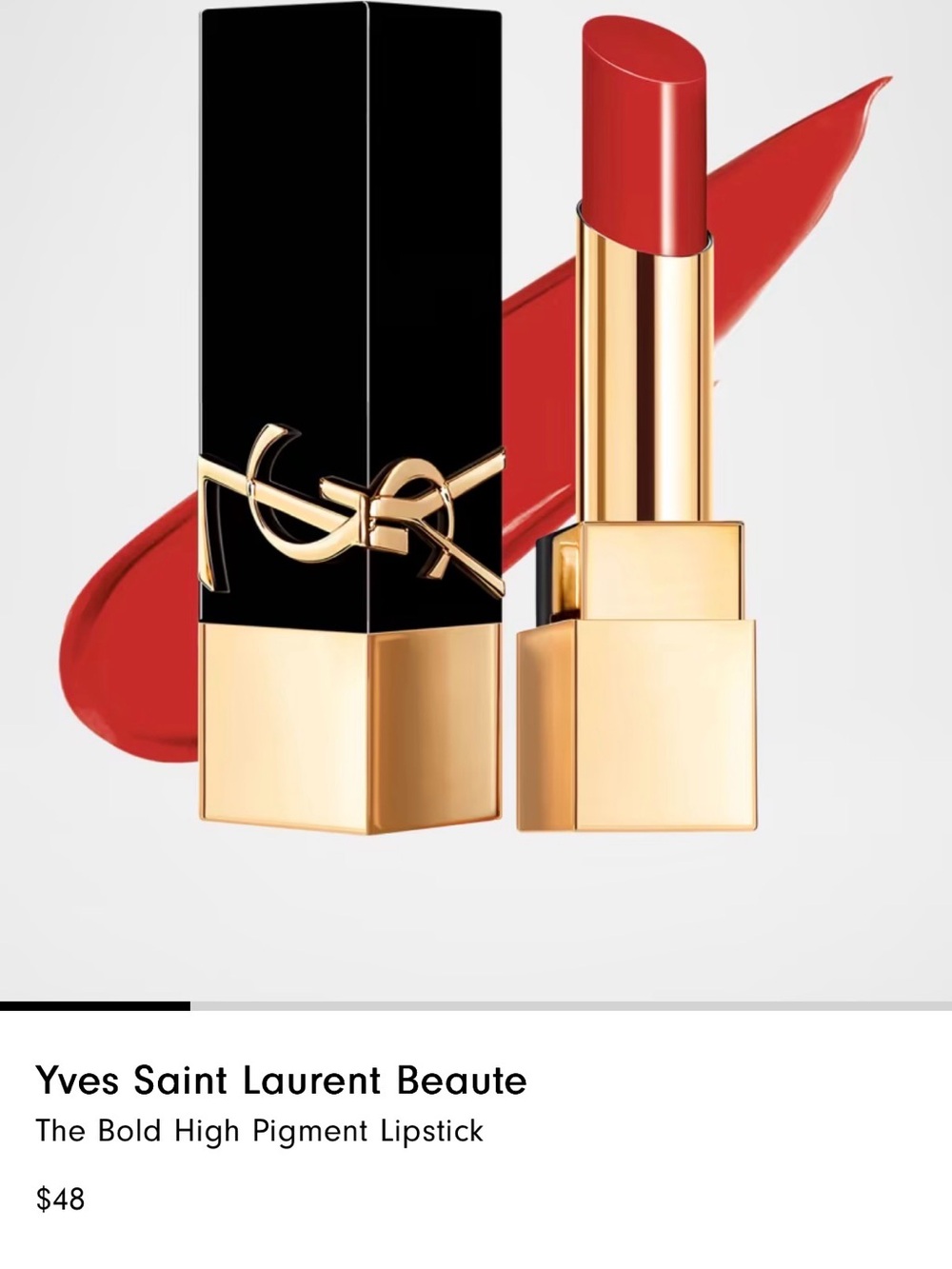 Yves Saint Laurent Beaute The Bold 8 Fearless Carnelian lipstick